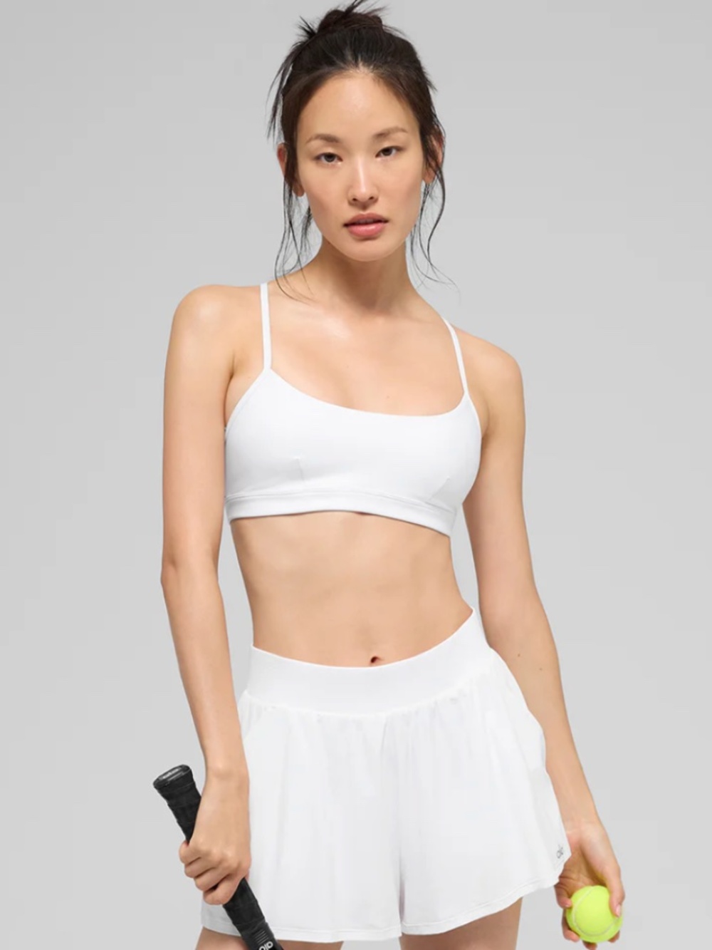 Alo Women's White Airlift Intrigue Sports Bra S